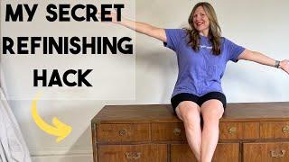 Watch my secret refinishing hack!  Furniture Makeover | Furniture Flip