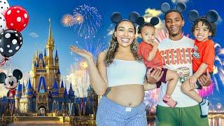 BEST FAMILY DAY EVER AT DISNEY WORLD! (surprising our kids)