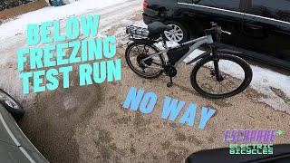 Below Freezing Test Run | Class 3 Hardtail E-Bike | Escapade Mark 1