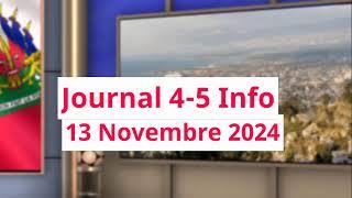 Journal 4-5 Info // 13 Novembre 2024