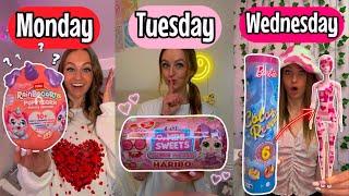 OPENING *VALENTINES* THEMED MYSTERY TOYS FOR AN ENTIRE WEEK CHALLENGE!! (100+ FINDS!!🫢)