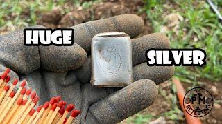 Huge silver, didn't know such thing existing! | Metal detecting UK | Minelab Equinox 800