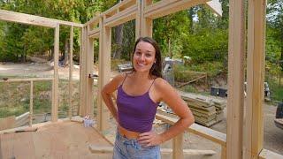 Framing Walls For Our Off Grid Home Addition | A Goat Hike To The Creek