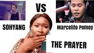 This was So Tough --- Two Singers  One Song  | Marcelito Pomoy Vs Sohyang - The Prayer Reaction