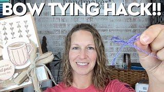  Bow Tying HACK For Easiest Bows EVER!! 