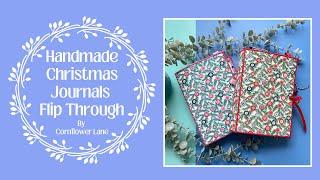 Handmade Festive Journals | Christmas/Holiday Journals | Cornflower Lane