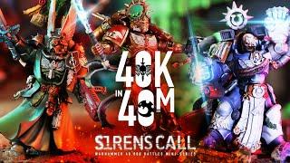 The Final Siren! Space Marines vs Genestealer Cult in the 40k in 40m Siren's Call FInale