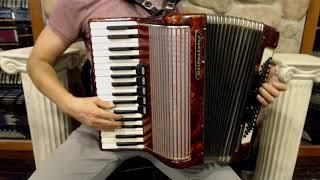 6093 - Red Weltmeister Gigantilli I Piano Accordion LMM 34 80 $599