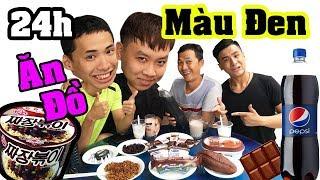 Thử Thách Ăn Toàn Đồ Ăn Màu Đen - Thạc Đức VLogs