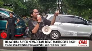 Bakar Ban & Picu Kemacetan, Demo Mahasiswa Ricuh