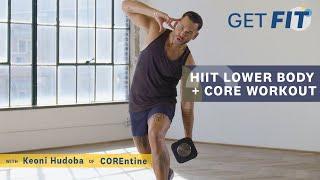 HIIT Lower Body + Core Workout with Keoni Hudoba | Get Fit | Livestrong.com