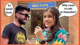 Cafe visits during Ramadan in BNU | The ultimate Question | Malaika Nasir