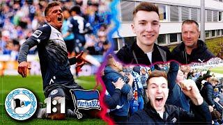 BIELEFELD vs HERTHA 1:1 Stadion Vlog  Irre Schlussphase im Abstiegskrimi auf der Alm!