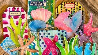 CUTE Doodle Ideas for JUNK Journals | Create Sea Life COLLAGE FODDER | 