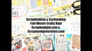 Scrapbooking and Cardmaking Fall/Winter Crafty Haul | Scrapbookpal.com | Scrapbookgeneration.com |