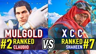 T8  MULGOLD (#2 Ranked Claudio) vs X C C (#7 Ranked Shaheen)  Tekken 8 High Level Gameplay