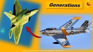 Evolution of Jet Fighters - 6 Generations of Fighter Jets