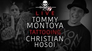 Live Tattoo | Tommy Montoya Tattooing Christian Hosoi