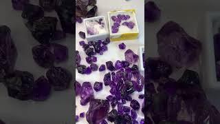 Show Case of Amethyst Crystals and Natron Gemstones live stream #crystalstone #gemsstone