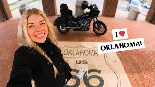 Solo Motorcycle Road Trip through OKLAHOMA! Route 66, OKC, and Tulsa!