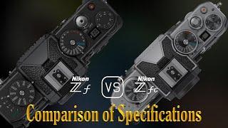 Nikon Zf vs. Nikon Zfc: A Comparison of Specifications