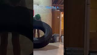 Nine year old lifting A TiRE SO EASILY…