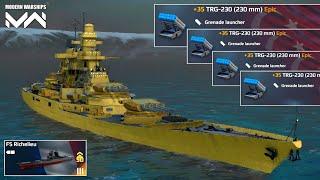 FS Richelieu With 4x TRG-230 | Insane BB And Build  Modern Warships Gameplay