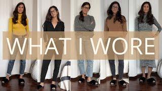 A Week of Work From Home Outfits | chatty #whatiwore #wfh | slow fashion