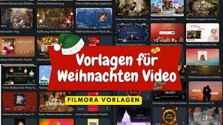  Kreative Vorlagen für dein Weihnachten Video in Filmora| Tutorial