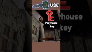 how to use a playhouse key in granny 1 | use playhouse key | #shorts #granny