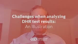 Example of how to look at the "curve" of a DHR test