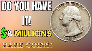 The Top 10 Washington RARE QUARTER DOLLAR Coins Worth Lot of Money – Don’t Miss These Rare QUARTER!