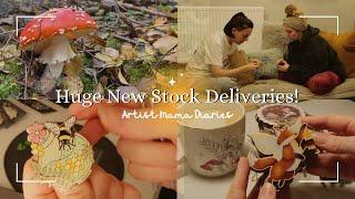 SO MANY New Stock Deliveries & Upping My Market Game  | Artist Mama Diaries  | Studio Vlog 