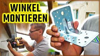 WINKEL ANBRINGEN - Winkelverbinder montieren | Stabilste Verschraubung! | Home Build Solution