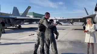 CDR Lauber's Last Flight - Gunslingers' Airborne Change of Command