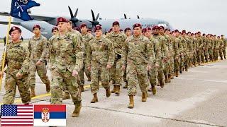 US Army. Paratroopers of the 173rd Airborne Brigade during exercises in Serbia.