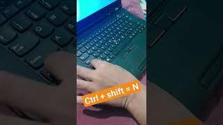 Create folder shortcut key laptop/pc short #newfolder #keyboardtricks #viralshorts #shortvideo