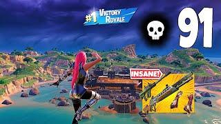 91 Elimination Solo Vs Squads "Zero Build" Gameplay Wins (Fortnite chapter 5)