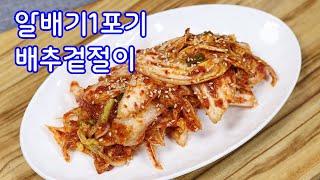 알배기배추 1포기로 배추겉절이 맛있게 만드는 방법 김진옥요리가좋다 배추겉절이 양념 배추겉절이 레시피