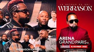 WERRASON VISITE "ARÉNA GRAND PARIS" AVEC SON ÉQUIPE ! CONCERT ÉVÉNEMENT SAMEDI 15 FÉVRIER 2025