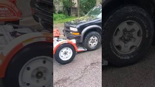 RAMMING THE S10 ONTO A TRAILER! #garage #automobile #mechanic #car #chevrolet #chevy #diy