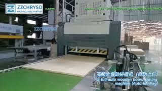 ZZCHRYSO HF Fully Automatic High Frequency Solid Wood Board Press Joining Line Without Worker