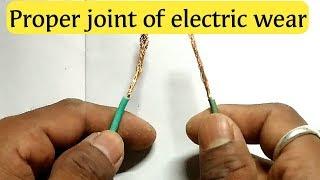 Proper joint of electric wire||technical biswas