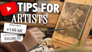 youtube tips for artists (that are actually useful)