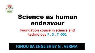 Science as a human endeavour || chapter -1