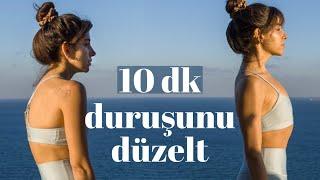 Duruşunu Düzelt  10 Dakikada Sırt Ağrılarından Kurtul | Elvin ile Yoga