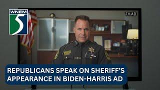 Republican leader speaks on sheriff’s appearance in Biden-Harris ad