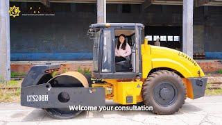 Road Construction with the LUTONG LTS208H Road Roller