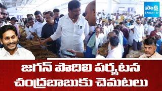 YS Jagan Podili Tour Tension In CM Chandrababu and Leaders | Tobacco Prucurement |@SakshiTV