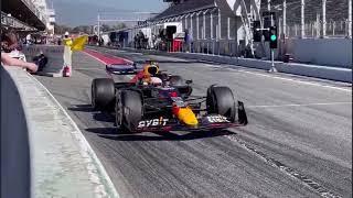 Verstappen RB18 Practice Start | Formula 1 Testing 2022